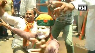 LS polls: People celebrate in Jaipur as BJP leads in Rajasthan