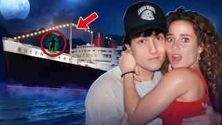 our first date was on a haunted ship