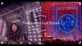 OneDisplay's Rental Transparent LED screen to create a wonderful tour show!