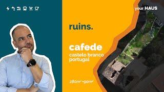 17 000€  House with yard to rebuild in Cafede, Castelo Branco
