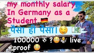 MY MONTHLY INCOME AS A STUDENT || GERMANY 