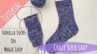 How to Knit Socks on Magic Loop - A Tutorial by Crazy Sock Lady