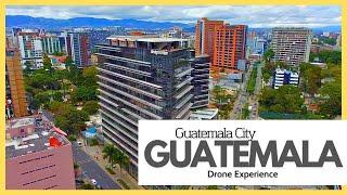 Cloudy day in ZONA 10 GUATEMALA CITY drone 4K