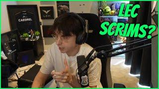 Caedrel Explains Why They Can't Stream Scrims VS LEC Teams