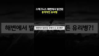 해변에서 발견된 충격적인 유리병