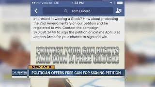 Colorado Politician offers free gun for signing petition