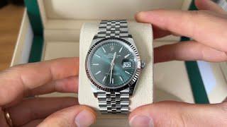 Mint Green Rolex Datejust Unboxing