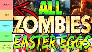 ALL ZOMBIES EASTER EGGS RANKED - (EASY to HARD) [Call of Duty: Zombies Tierlist]