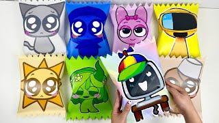 Paper DIY Cute INCREDIBOX SPRUNKI Candy Blind Bag Unboxing| How to make Sprunki Blind Bag