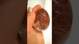 Кварц волосатик природный камень,ручная огранка.Вес 1100 Ct #stone #shorts #sunsvet #nature #magic