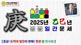 경금! 도약과 발전의 한해 (편관친구와 함께) 25년 을사년 庚金(경금)일간 운세 #구도사주명리 #경금일간 #운세 #사주 #을사년 #경인 #경오 #경술 #경신 #경자 #경신 #형살