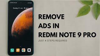 Remove Ads In Redmi Note 9 Pro / Note 9 Pro Max