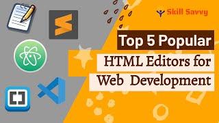 Top 5 Popular Text Editors | Best HTML Editors for Web development