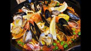 西班牙名菜第二集：藏红花海鲜饭 How to Make Seafood Paella with Saffron English Subtitle Add