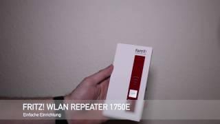 Fritz! WLAN Repeater 1750E einrichten