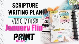 January 2020 Flip Through: Scripture Writing Plan, Vday Kit, Bible Studies