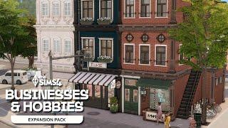 Beautiful Townhouses in Gammelvik | Sims 4 Businesses & Hobbies EP + Candy Store,Tattoo Shop & More!