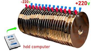 I turn HDD computer into a 220 electric battery high performance