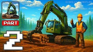 Mega Harvester - Gameplay Walkthrough Part 2 - Tree Cutter Factory Sim (iOS, Android)