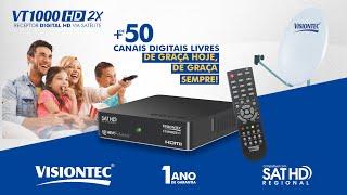 VT1000HD 2X Visiontec - A Nova Parabólica Digital