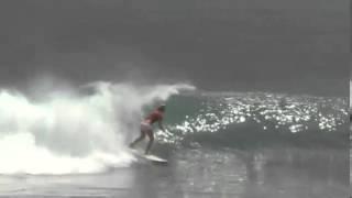 Pro surfer Bethany Hamilton shreds on a board in Bali