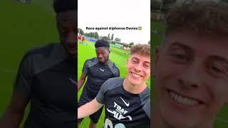 Race against Alphonso Davies #shorts