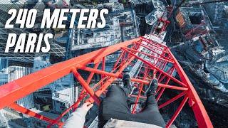 Climbing the TALLEST Crane in Paris *240 Meters*