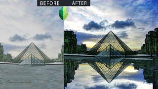 How to use Snapseed app to create reflection effect | Reflection Photo Editing Tutorial