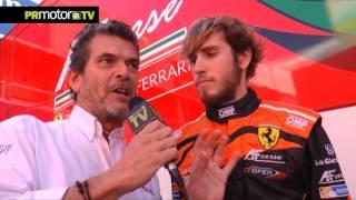 Entrevista Ezequiel Perez Companc - Ferrari 458 GT3 International GT Open Montmelo 2015 PRMotor TV