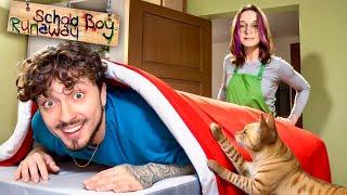 ПРОСНУЛСЯ В ДОМЕ ЗЛЫХ РОДИТЕЛЕЙ В SCHOOLBOY RUNAWAY В МАЙНКРАФТ!