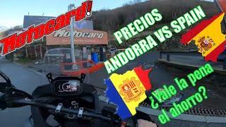 Me voy de COMPRAS al MOTOCARD de ANDORRA. ¿Vale la pena? Cuánto me ahorro? COMPARATIVA AND vs ESP