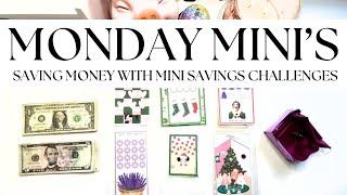 MONDAY MINI’S | SAVING MONEY FOR SINKING FUNDS WITH MINI SAVINGS CHALLENGES | #savingschallenges