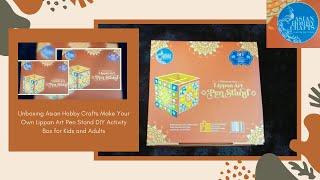 Unboxing Asian Hobby crafts make your own Lippan art Pen stand DIY activity Box for Kids and Adults