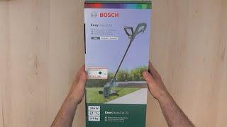 Unboxing and assembling BOSCH EasyGrassCut 23 corded lawn trimmer - Bob The Tool Man