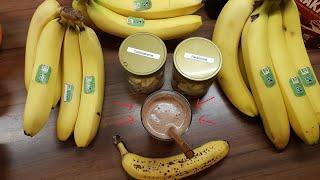 Bananen Kaokao, roh vegan mit Nussmilch, schnell selbst gemacht, ohne Zucker, Rohkost! Heiß & kalt