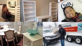 MOVING DAY VLOG!! House Tour Sneak Peek & Decor Shopping | ALEXANDREA GARZA