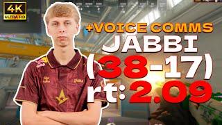 jabbi (38-17) rt:2.09 +VOICE COMMS (ancient) | FACEIT Ranked | #cs2 #pov