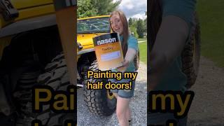 VERY PROFESSIONAL automotive painting Doing @yellerlife ‘s Motobilt JKU half doors #jeepbuild