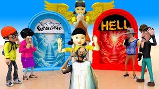 Scary Teacher 3D vs Squid Game Heavenly Rewards or Hellish Penalty 5 Times Challenge!