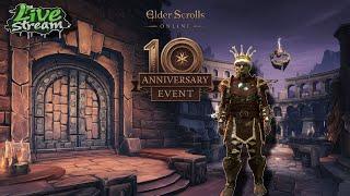 ESO 10 Year Anniversary Livestream: Dungeon Runs, Scrying, and Quest!