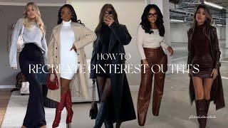 Your ULTIMATE GUIDE to Recreating Pinterest Outfits | 5 Fall Outfit Ideas 