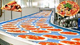 How Pizza Is Made - Automatic Frozen Pizza Production Line In Factory | Food Factory