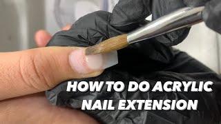 Acrylic Nail extensions-How to do Acrylic Nail extensions step by step for beginners 