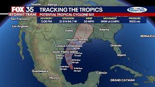 Potential Tropical Cyclone Six forms in Gulf