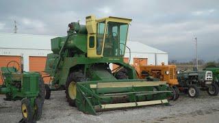 Harvest History! Aumann VIntage Power Expert Shares Details About A John Deere Model 55 Combine!