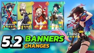 NEW UPDATE! HUGE 5.2 BANNERS CHANGES | 5.2 MAIN EVENT DETAILS - Genshin Impact