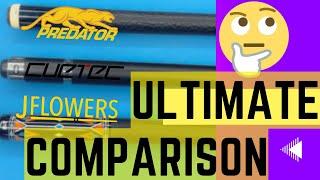 JFlowers vs Predator vs Cuetec Cues - Ultimate Comparison!