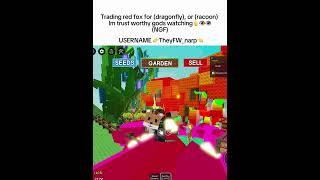 MAKE SURE TO ADD ME TO TRADE! (NGF) #growagarden#gag#fyp#viral#roblox#redfox#dragonfly#racoon#ngf