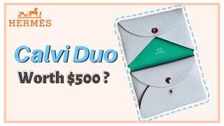 Hermès Calvi Duo vs. Calvi Card Holder - Is the Calvi Duo Worth The Extra Money? | My First Luxury