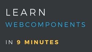 Build an app with WebComponents in 9 minutes